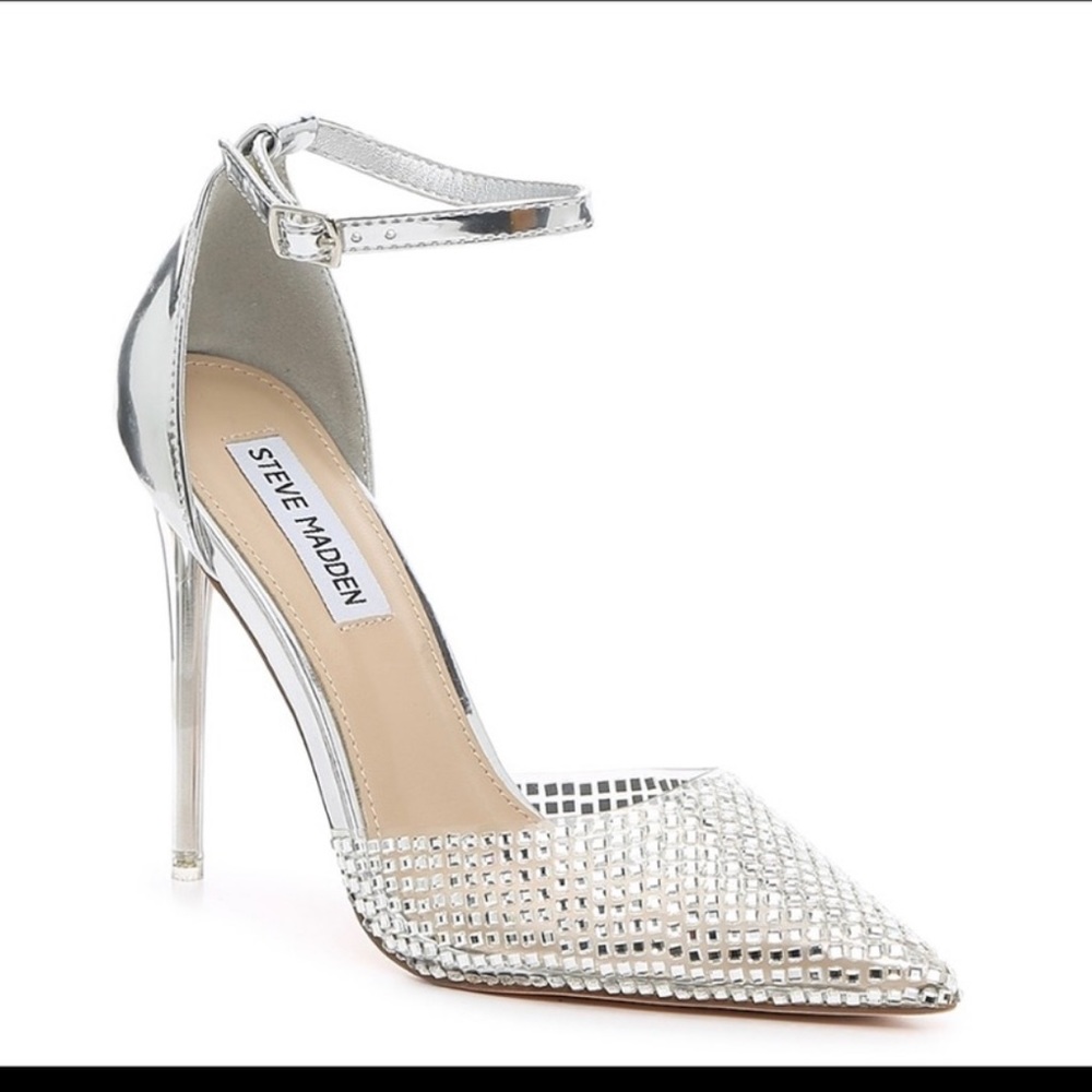 STEVE MADDEN alisha rhinestone heels